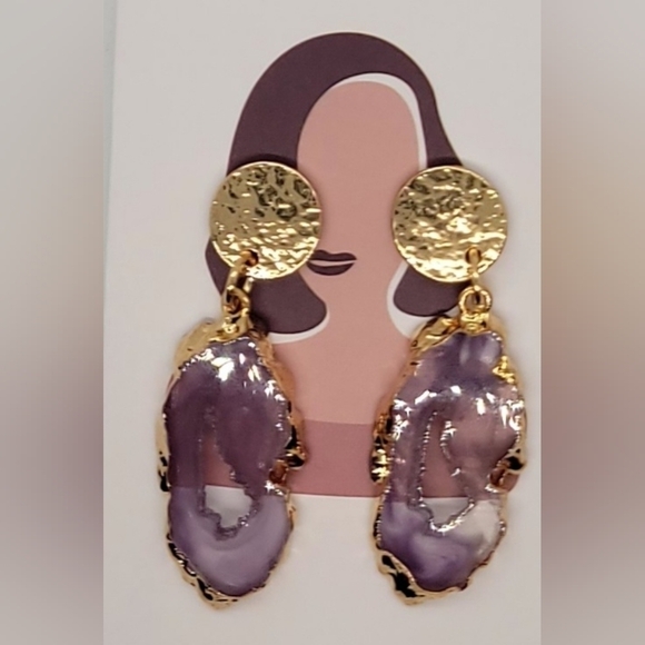 Agate earrings - Picture 3 of 3